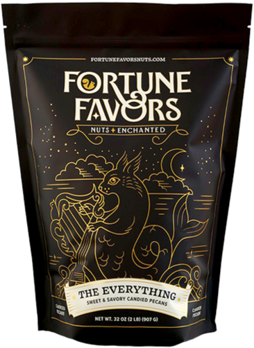 Fortune Favors The Everything Sweet & Savory Pecans in a 2 pound bulk bag