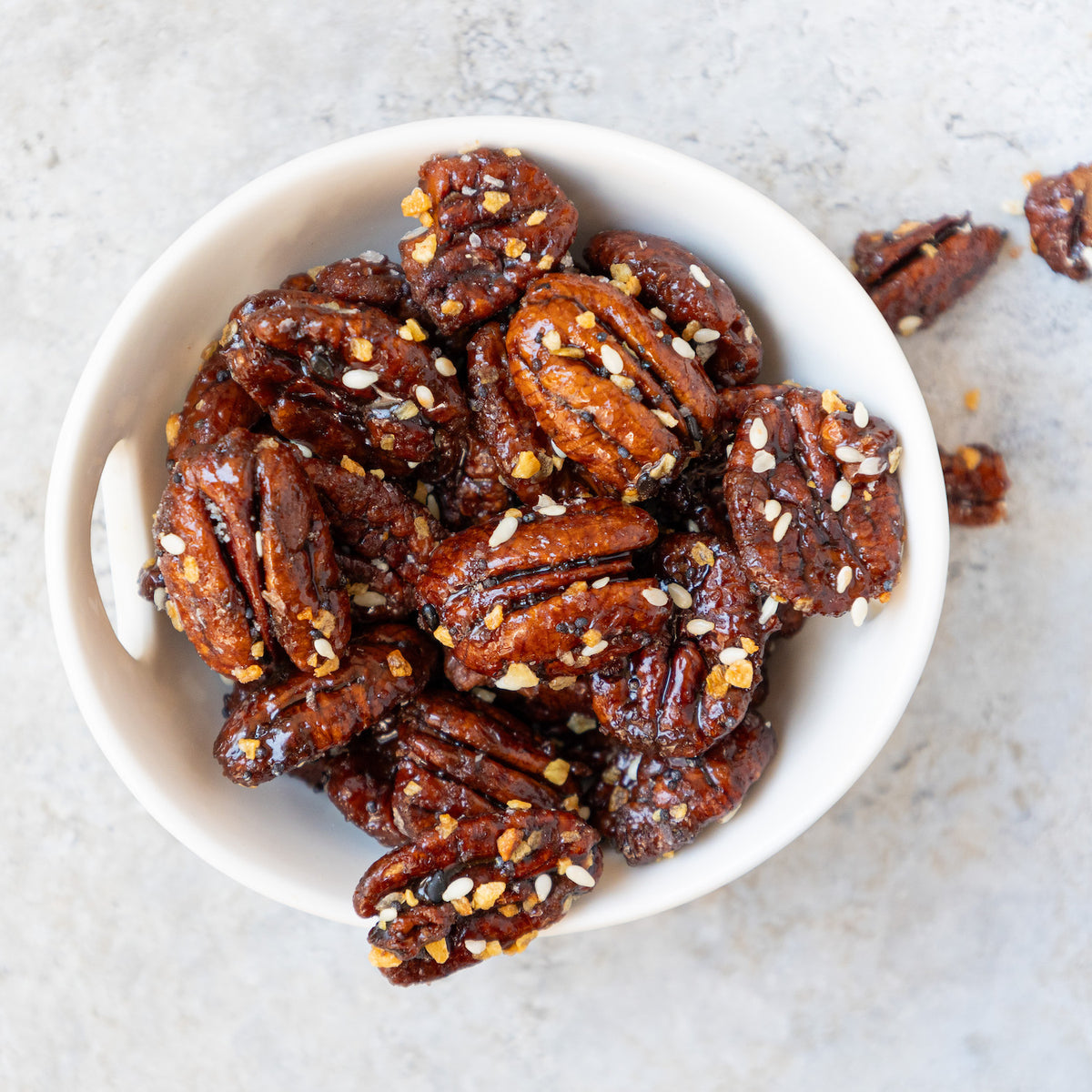 The Everything Candied Pecans