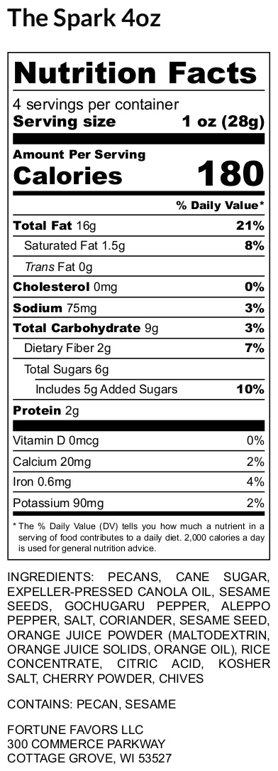 Nutrition facts